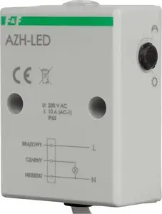 Сумеречный выключатель F&F AZH-LED со встроенным датчиком освещенности для управления LED освещением