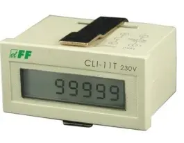Счетчик импульсов F&F CLI-11T 110-240В AC/DC 1P 8А для монтажа на панель