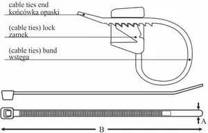 ELEKTROPLAST kabeļu savilcējs 250/4,5 mm, 100 gabali