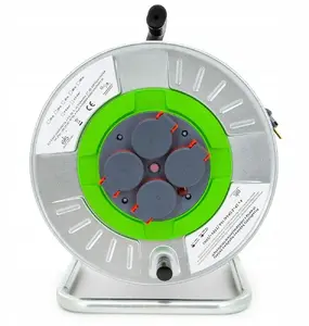 KOOP Elektro TMNPL-IP44 Metal Cable Reel with IP44 Sockets