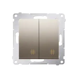 Kontakt-Simon DW7/2.01/44 Double Cross Switch, 10A 250V, Gold