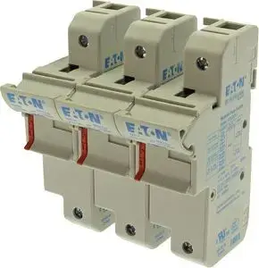 Предохранительный держатель Eaton CH223DU 3-полюсный для предохранителей 22x58 мм, 125А, 690/500В