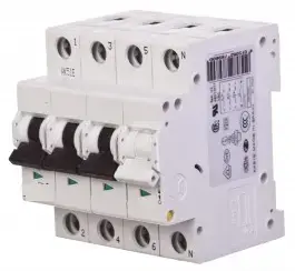 Автоматический выключатель Eaton FAZ-C63/3N, 3+N полюса, характеристика C, 63A, 15кА