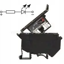 Ergom ZJUB-2,5/LED24 DIN Rail Fuse Terminal Block