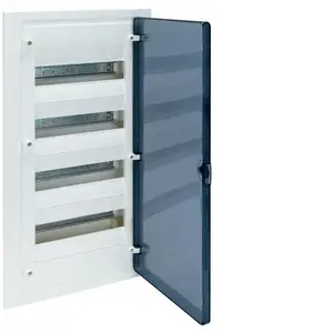 Распределительный щит Hager VF412TD встраиваемый, 4x12 модулей, IP40, прозрачная дверца