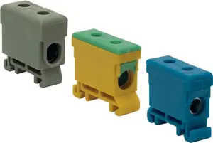 Клемма проходная 2-проводная ELEKTROPLAST WLZ35Pz 2,5-35 мм2 желто-зеленая