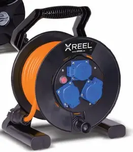 Кабельный барабан PCE Xreel 30 м, 4 розетки, 3 x 2,5 мм², IP44