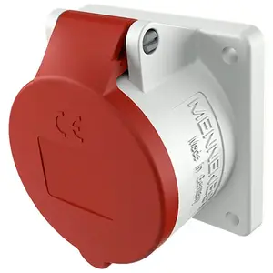 Mennekes 3451 paneļa kontaktligzda, 32A, 400V, 5 polu, IP44