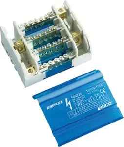 Erico TD 100/125ALL 4-Pole Distribution Block 125A