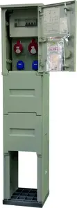 Incobex RB2/2/F Construction Site Distribution Board on Foundation with 2x2P+Z, 1x16A/5P, and 1x32A/5P Sockets