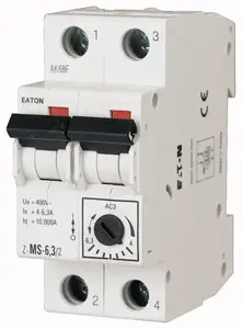 Eaton Z-MS-16/2 dzinēja aizsardzības slēdzis, 2-polu, 16A