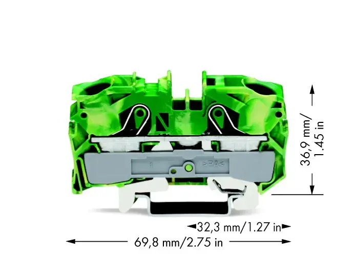 Wago 2016-1207 zemējuma spailes bloks Photo 2