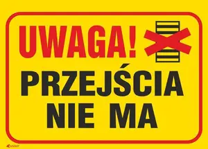 Brīdinājuma zīme ANRO Uzmanību! Cauriešanas nav