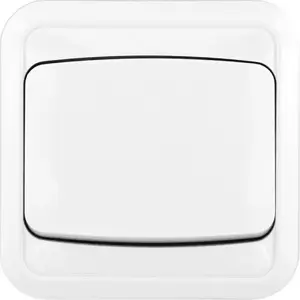 KOS Cosmo Single Switch, White