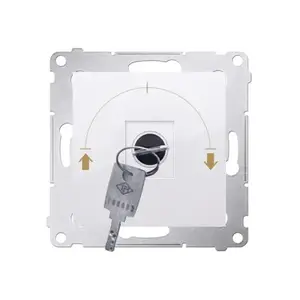 Kontakt-Simon DPZK.01/11 Key-Operated Shutter Switch, 5A 230V, White