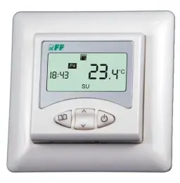 F&F RT-825 Temperature Regulator 230V 16A -5-60°C IP20 White