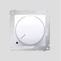 Светорегулятор поворотный Kontakt-Simon DS9L2.01/11 для LED, двухпозиционный, белый