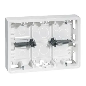Накладная коробка Legrand 080276 Mosaic для 6-8 модулей, горизонтальная, двойная