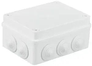 Герметичная распределительная коробка для накладного монтажа Pawbol S-BOX 306B, 150x110x70 мм, 10 кабельных вводов, IP55, белая