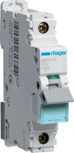 Автоматический выключатель Hager NDN132 1P D 32A 10kA AC
