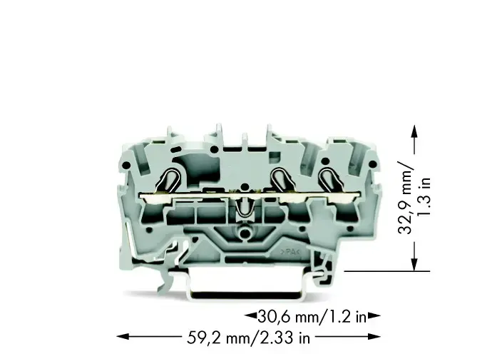 Wago 2002-1301 3-vadu spailes bloks Photo 2