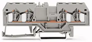 Wago 281-652 4-vadu spaiļu bloks, 4mm², pelēks