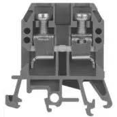 Pokój ZUG-G4 Threaded DIN Rail Terminal Block, Black