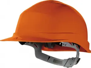 Delta Plus Zircon1 Construction Safety Helmet, HDPE, Orange