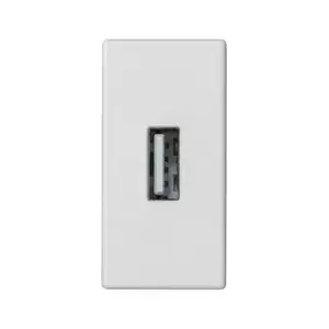 Kontakt-Simon K128B/9 USB Type A Female Socket Outlet, White