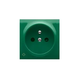 Kontakt-Simon DGZ1ZP/AB33 Single Socket Outlet Cover with Antibacterial Protection Green