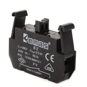 Promet T0-PVB2 1NC Contact Block for PV Control Stations