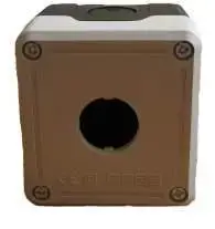 Promet T0-PY1BOS Control Station Enclosure for 1 Push-Button or Indicator Light, Black-Grey