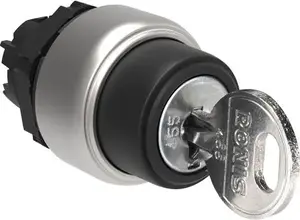 LOVATO Electric LPCS320 2-Position Key-Operated Selector Switch Actuator, Non-Spring Return