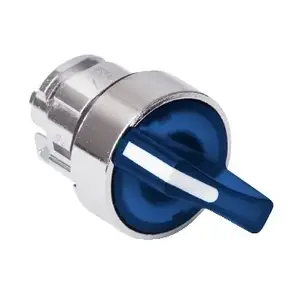 Schneider Electric ZB4BK1263 Illuminated Selector Switch Head, 2-Position, Blue