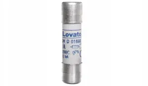 Lovato Electric FE01D01600 Cylindrical Photovoltaic Fuse Link 10x38mm 16A 1000V DC gPV