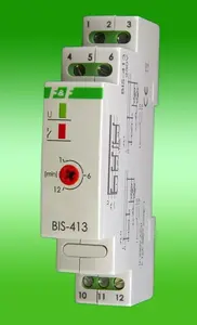 F&F BIS-413 Impulse Relay 24V AC/DC 16A for TH35 Rail