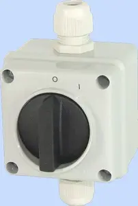 Кулачковый переключатель Elektromet E12-53 0-1 1P 12A в корпусе IP65