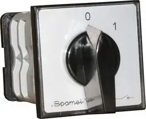 Кулачковый переключатель Spamel ŁK25-2.8211P03 25А 3-полюсный 0-1 черно-серый