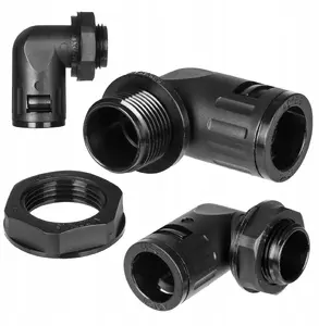 Schneider Electric ANA-QUICK 90 Degree Conduit Fitting M20x1.5 for NW12 Conduit, Black