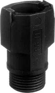 Ergom Polyamide Cable Gland for Protective Conduits PG11 IP54 Black FD 11 BK