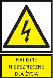 Ergom TZO 52X74S Warning Sign
