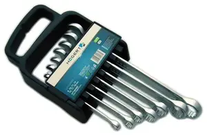 Högert Technik HT1R397 Combination Ratcheting Wrench Set, 7 Pieces, 10-19 mm