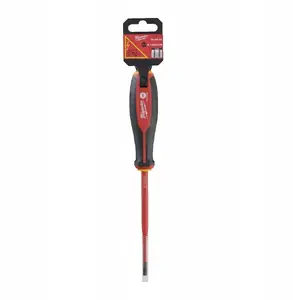 Milwaukee VDE Insulated Slotted Screwdriver 1 x 5.5 x 125mm