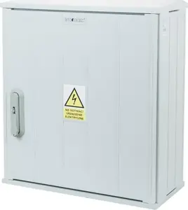 Incobex STN 53x58 Thermoset Enclosure with Flat Roof, Cylinder Lock, PVC Hinges and Rods