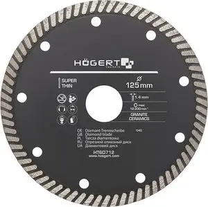GTV HT6D712 Turbo Diamond Blade 125 mm Super Thin