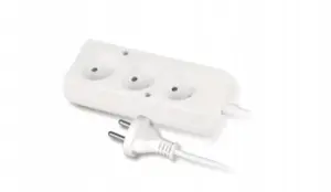Удлинитель Jonex PS-360, 3 розетки, 10А, 3м, OMY 2x1, белый