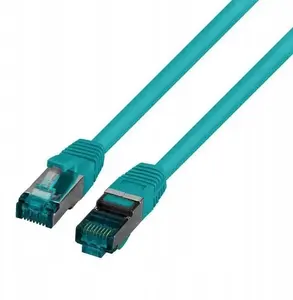 SecurityNET S/FTP Cat.6A Patch Cable, 0.5m, LSZH, Green