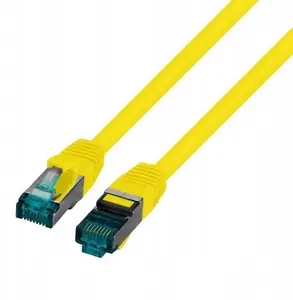 SecurityNET Patch Cable S/FTP Cat.6A 1m Yellow LSZH