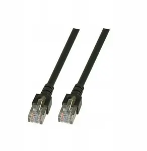 SecurityNET SF/UTP Cat.5e Patch Cable, 2m, Black, PVC