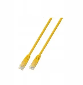 SecurityNET Patch Cord UTP Cat.5e 0.25m Yellow PVC
